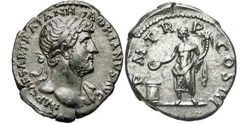 1 Денарій Римська імперія (27BC-395) Срібло Адріан (76 - 138) 
