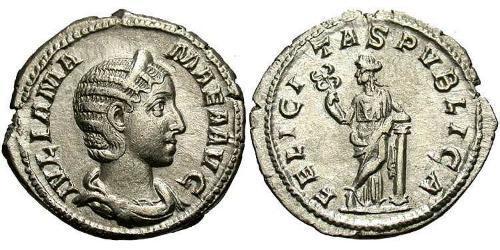 1 Денарій Римська імперія (27BC-395) Срібло Julia Avita Mamaea (180-235)