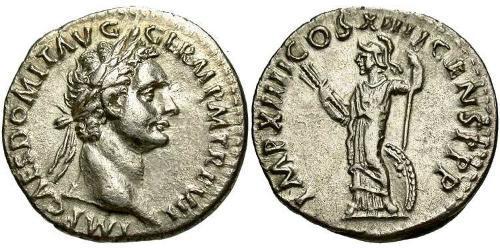 1 Денарій Римська імперія (27BC-395) Срібло Доміціан (51-96)