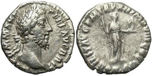 1 Денарій Римська імперія (27BC-395) Срібло Коммод (161-192)