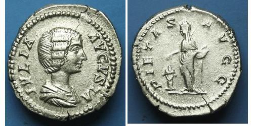 1 Денарій Римська імперія (27BC-395) Срібло Юлія Домна (?-217)