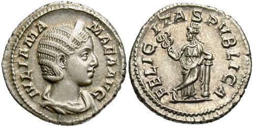 1 Денарій Римська імперія (27BC-395) Срібло Julia Avita Mamaea (180-235)