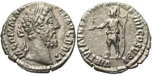 1 Денарій Римська імперія (27BC-395) Срібло Коммод (161-192)