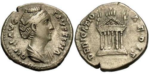 1 Денарій Римська імперія (27BC-395) Срібло Фаустіна Старша(105-141)