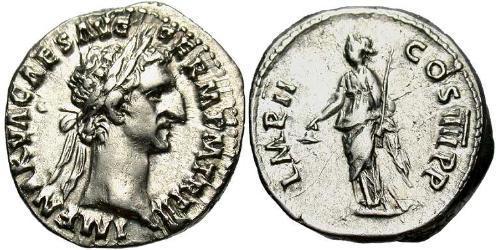 1 Денарій Римська імперія (27BC-395) Срібло Нерва (30- 98)
