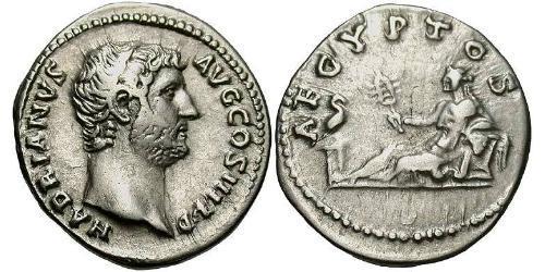 1 Денарій Римська імперія (27BC-395) Срібло Адріан (76 - 138) 