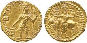 1 Динар Кушанська імперія (60-375) Золото Vasudeva I