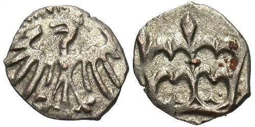 1 Динар Королівство Польське  (1025-1569) Срібло Wladyslaw II Jagiello (1362-1434)