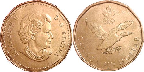 1 Долар Канада Бронза Єлизавета II (1926-2022)