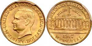 1 Долар США (1776 - ) Золото William McKinley, Jr. (1843 - 1901)