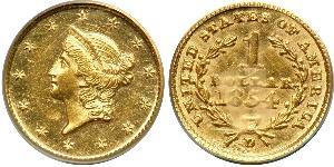1 Долар США (1776 - ) Золото 