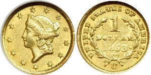 1 Долар США (1776 - ) Золото 
