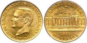 1 Долар США (1776 - ) Золото William McKinley, Jr. (1843 - 1901)