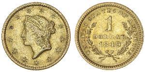 1 Долар США (1776 - ) Золото 