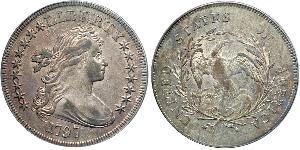 1 Долар США (1776 - ) Мідь/Срібло Anne Willing Bingham (1764-1801)