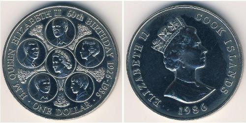 1 Долар Cook Islands (1965 - ) Нікель/Мідь 