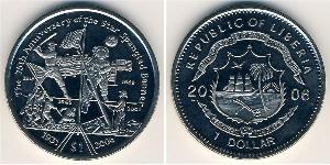 1 Долар Ліберія (1847 - ) Нікель/Мідь 