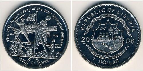 1 Долар Ліберія (1847 - ) Нікель/Мідь 