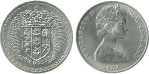 1 Долар Нова Зеландія Нікель/Мідь Єлизавета II (1926-2022)
