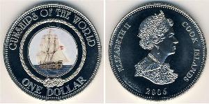 1 Долар Острова Кука Нікель/Мідь Єлизавета II (1926-2022)