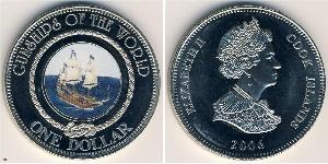 1 Долар Острова Кука Нікель/Мідь Єлизавета II (1926-2022)