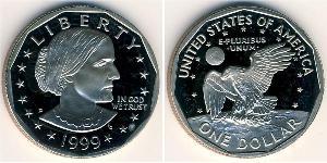 1 Долар США (1776 - ) Нікель/Мідь Susan Brownell Anthony (1820-1906)