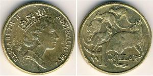1 Долар Австралія (1939 - ) Нікель/Мідь/Алюміній Єлизавета II (1926-2022)