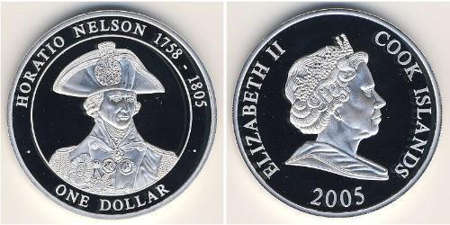 1 Долар Cook Islands (1965 - ) Срібло 