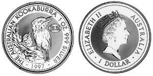 1 Долар Австралія (1939 - ) Срібло Єлизавета II (1926-2022)