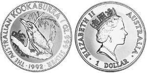 1 Долар Австралія (1939 - ) Срібло Єлизавета II (1926-2022)