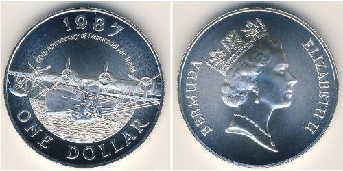 1 Долар Бермудські острови Срібло Єлизавета II (1926-2022)