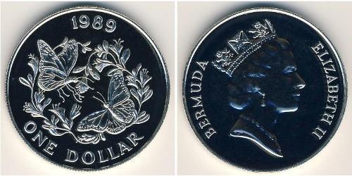 1 Долар Бермудські острови Срібло Єлизавета II (1926-2022)