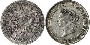 1 Долар Гонконг Срібло Едвард VII (1841-1910)