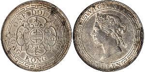 1 Долар Гонконг Срібло Едвард VII (1841-1910)