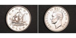 1 Долар Канада Срібло Георг VI (1895-1952)
