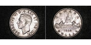 1 Долар Канада Срібло Георг VI (1895-1952)