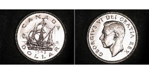 1 Долар Канада Срібло Георг VI (1895-1952)