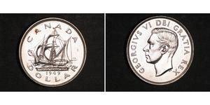 1 Долар Канада Срібло Георг VI (1895-1952)
