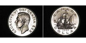 1 Долар Канада Срібло Георг VI (1895-1952)