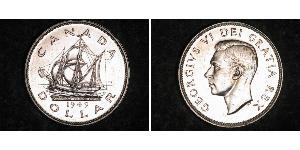 1 Долар Канада Срібло Георг VI (1895-1952)