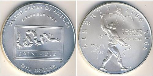 1 Долар США (1776 - ) Срібло 