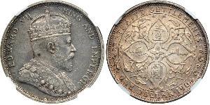 1 Долар Стрейтс-Сетлментс (1826 - 1946) Срібло Едвард VII (1841-1910)