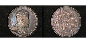 1 Долар Стрейтс-Сетлментс (1826 - 1946) Срібло Едвард VII (1841-1910)