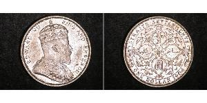 1 Долар Стрейтс-Сетлментс (1826 - 1946) Срібло Едвард VII (1841-1910)