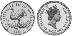 1 Доллар Австралия (1939 - ) Palladium Елизавета II (1926-2022)
