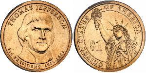 1 Доллар США (1776 - )  Томас Джефферсон (1743-1826)