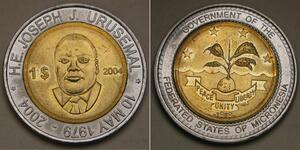 1 Доллар Федеративные Штаты Микронезии (1986 - )  