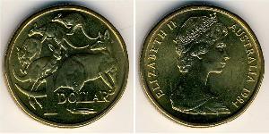 1 Доллар Австралия (1939 - ) Алюминий/Никель/Медь Елизавета II (1926-2022)