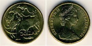 1 Доллар Австралия (1939 - ) Алюминий/Никель/Медь Елизавета II (1926-2022)