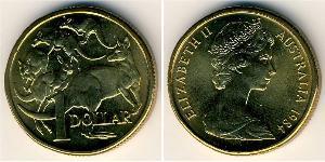 1 Доллар Австралия (1939 - ) Алюминий/Никель/Медь Елизавета II (1926-2022)